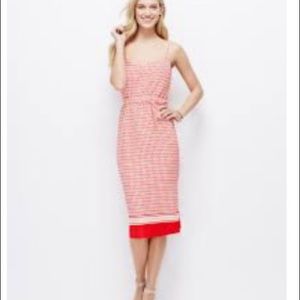 Heart print shift dress with belt.